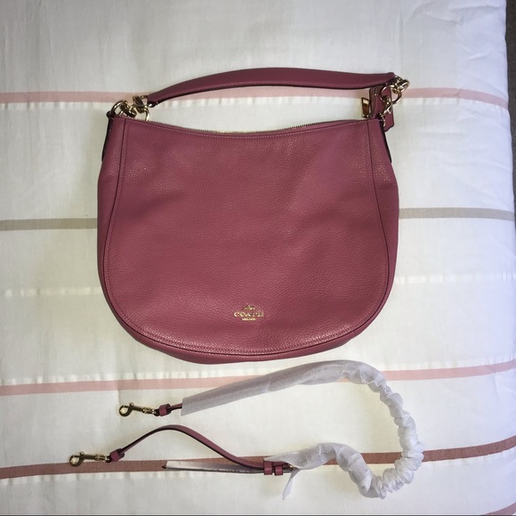 Coach Pebble Leather Elle Hobo - Picture 1 of 5